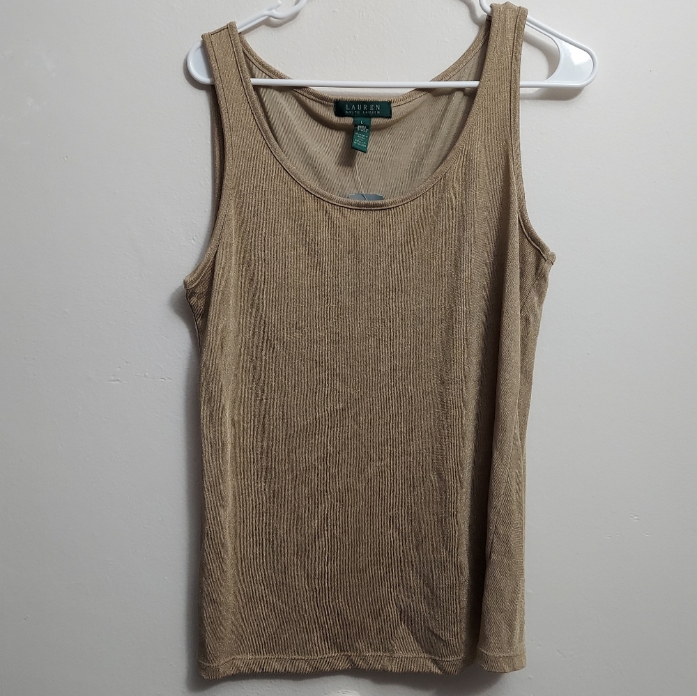 Lauren Ralph gold top